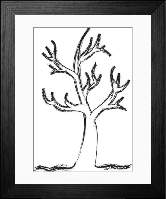 Framed Print : dry tree isolated icon vector illustration design Framed Print : dry tree isolated icon vector illustration design