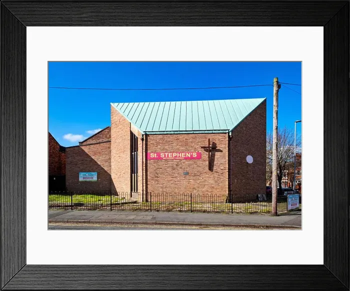 Framed Print : St Stephen's Methodist church in Crewe Cheshire UK Framed Print : St Stephen's Methodist church in Crewe Cheshire UK