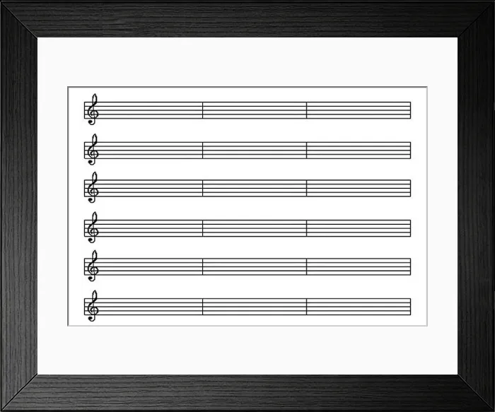 Framed Print : music sheet Framed Print : music sheet