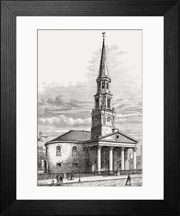 Framed Print : St Andrew's and St George's West Church, Edinburgh, Scotland, 19th century Framed Print : St Andrew's and St George's West Church, Edinburgh, Scotland, 19th century