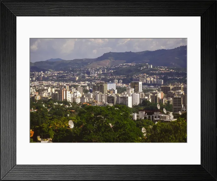 Framed Print : CARACAS, VENEZUELA - east side of city. October 1992 Framed Print : CARACAS, VENEZUELA - east side of city. October 1992