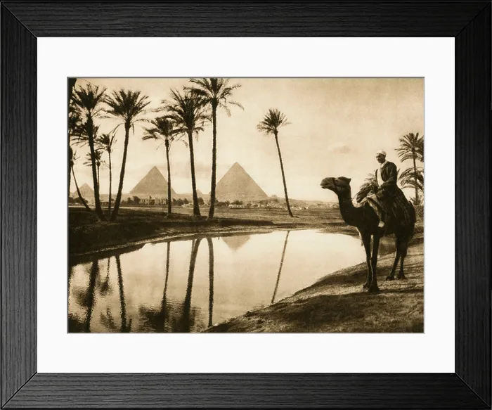 Framed Print : geography / travel, Egypt, Giza, landscape near the pyramids, 1930s Framed Print : geography / travel, Egypt, Giza, landscape near the pyramids, 1930s