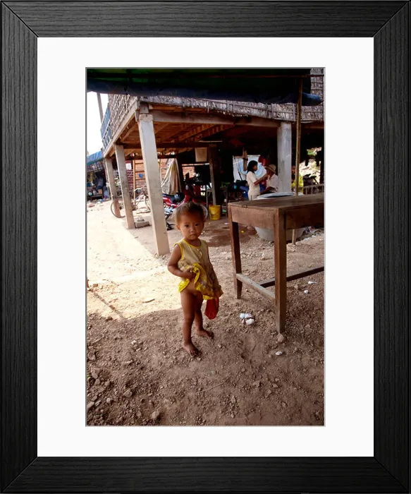 Framed Print : Cambodian child