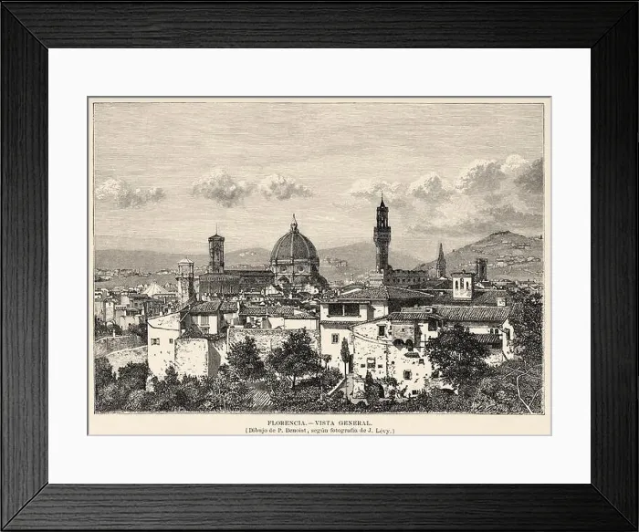 Framed Print : General panoramic view of the city of Florence Framed Print : General panoramic view of the city of Florence