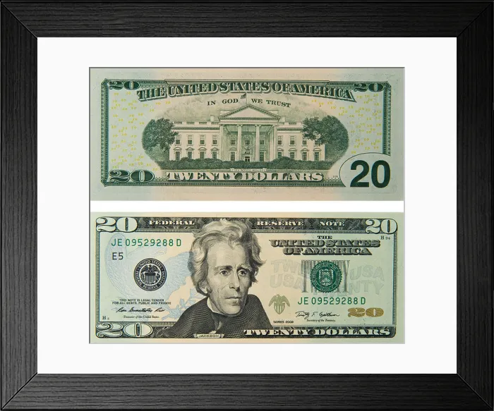 Framed Print : 20 twenty dollar bill note bill's note's dollars Framed Print : 20 twenty dollar bill note bill's note's dollars