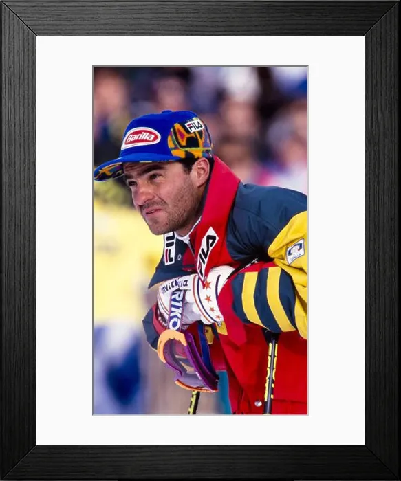 Framed Print : Alpine Skiing World Cup 1993 / 1994 Kitzbuehel Slalom 16 Framed Print : Alpine Skiing World Cup 1993 / 1994 Kitzbuehel Slalom 16
