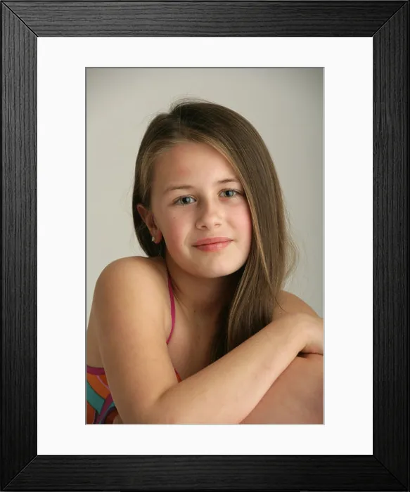 Framed Print : Portrait of a ten year old girl Framed Print : Portrait of a ten year old girl