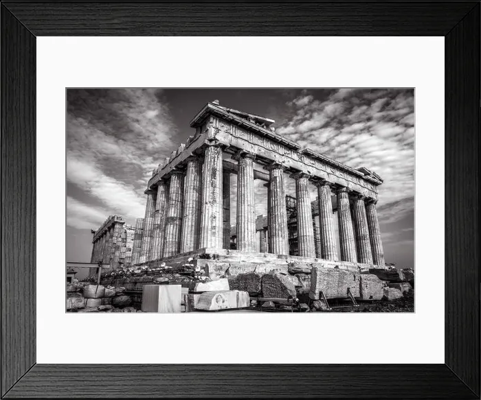 Framed Print : Parthenon in black and white, Athens Framed Print : Parthenon in black and white, Athens