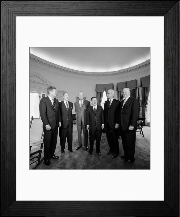 Framed Print : 16 August 1962 President John F Framed Print : 16 August 1962 President John F