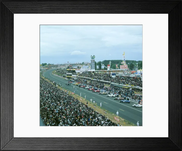 Framed Print : 1966 Le Mans start Framed Print : 1966 Le Mans start