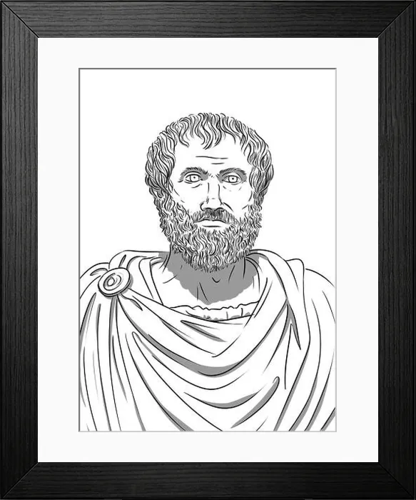 Framed Print : Portrait of Aristotle, famous Greek philosopher Framed Print : Portrait of Aristotle, famous Greek philosopher