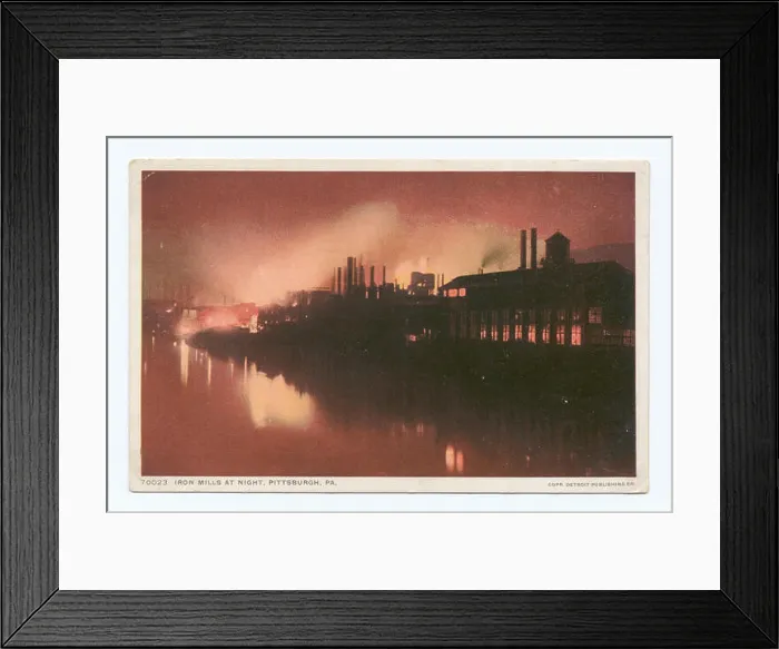 Framed Print : 812 Iron Mills at Night, Pittsburgh, Pa (NYPL b12647398-73776) Framed Print : 812 Iron Mills at Night, Pittsburgh, Pa (NYPL b12647398-73776)