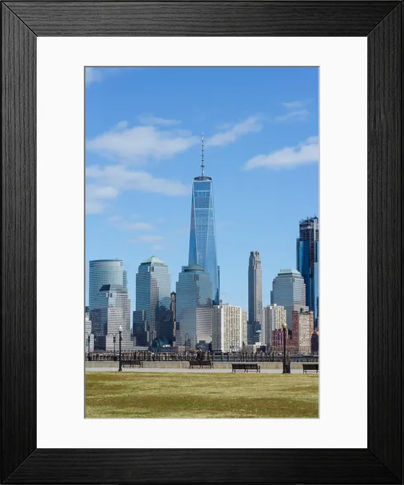 Framed Print : Manhattan view from Liberty State Park Framed Print : Manhattan view from Liberty State Park