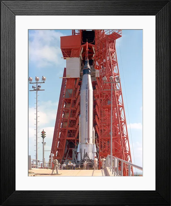 Framed Print : The Mercury-Atlas rocket, standing on the launch pad Framed Print : The Mercury-Atlas rocket, standing on the launch pad