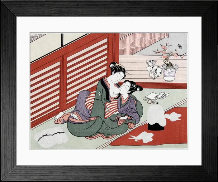 Framed Print : English: Suzuki Harunobu (1724-1770) Framed Print : English: Suzuki Harunobu (1724-1770)