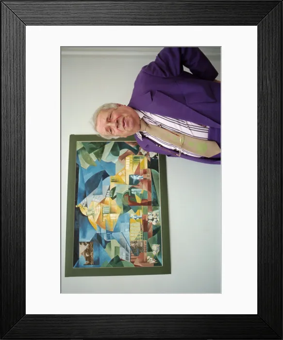 Framed Print : George Melly and his cubist interpretation of the palm house in Sefton Park Liverpool which he helped to restore Framed Print : George Melly and his cubist interpretation of the palm house in Sefton Park Liverpool which he helped to restore