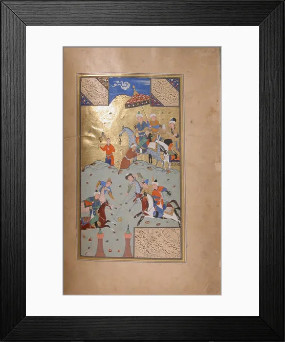 Framed Print : Illustration MET sf11-134-2-61v 446183 from the Bustan of Sa'di showing garden scenes Framed Print : Illustration MET sf11-134-2-61v 446183 from the Bustan of Sa'di showing garden scenes