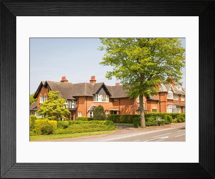 Framed Print : Residential property in Bournville village, Birmingham UK