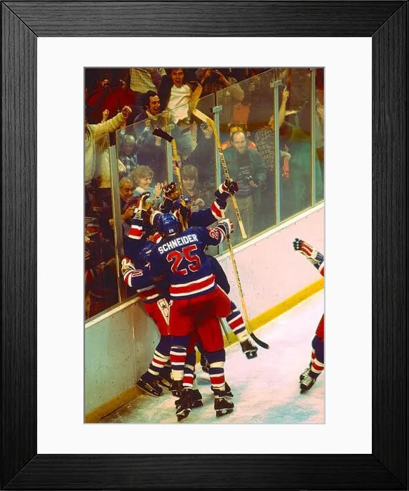 Framed Print : Team USA celebrates winning the gold medal over Finland in the Men's Ice Hockey final at the 1980 Olympic Winter Games Framed Print : Team USA celebrates winning the gold medal over Finland in the Men's Ice Hockey final at the 1980 Olympic Winter Games