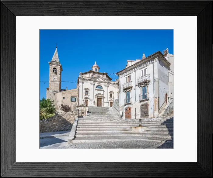 Framed Print : Popoli on a summer afternoon, province of Pescara, Abruzzo, central Italy