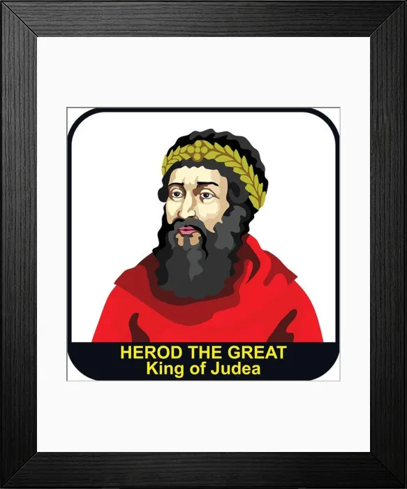 Framed Print : Herod I Great 1st King of Israel Herodian Framed Print : Herod I Great 1st King of Israel Herodian
