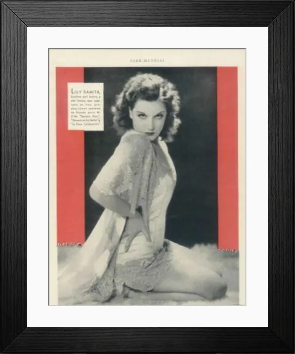 Framed Print : Lili Damita Argentinean Magazine AD 3 Framed Print : Lili Damita Argentinean Magazine AD 3