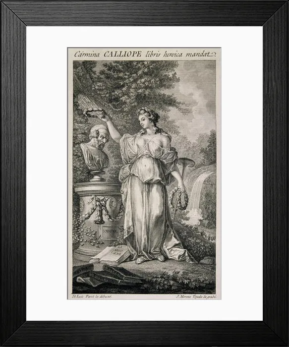 Framed Print : CALIOPE MUSA DE LA POESIA EPICA - GRABADO REALIZADO POR J MORENO -s XIX Framed Print : CALIOPE MUSA DE LA POESIA EPICA - GRABADO REALIZADO POR J MORENO -s XIX