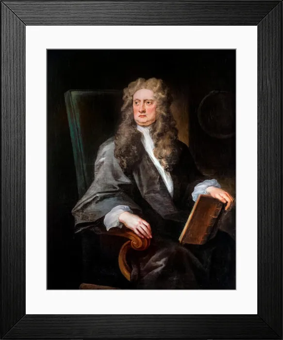 Framed Print : Sir Isaac Newton (1642-1727), portrait of the English physicist and mathematician by John Vanderbank, 1725 Framed Print : Sir Isaac Newton (1642-1727), portrait of the English physicist and mathematician by John Vanderbank, 1725
