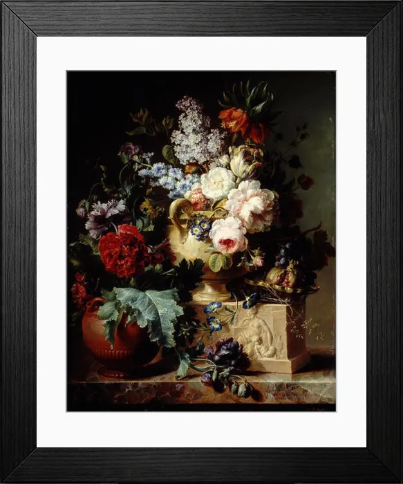 Framed Print : Still Life of Flowers. 1793 Framed Print : Still Life of Flowers. 1793