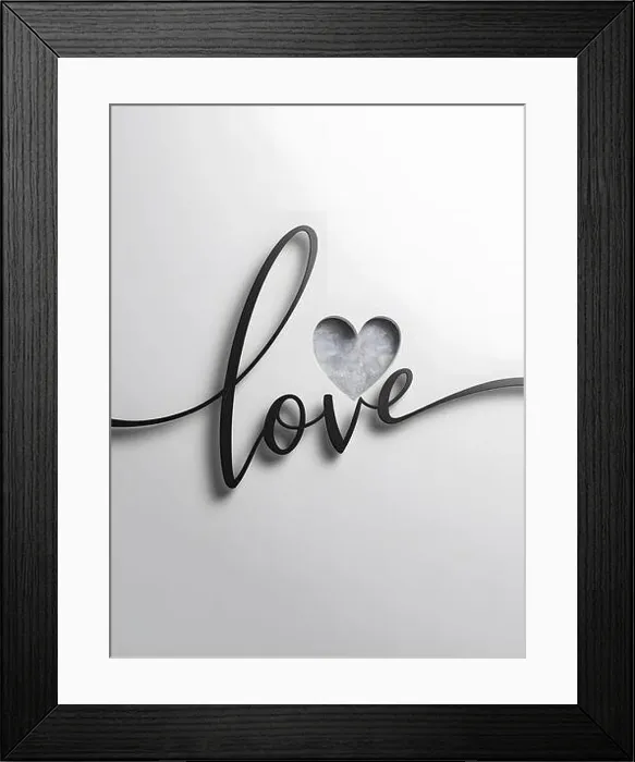 Framed Print : Name text word with love heart handwritten for logo typography design template Framed Print : Name text word with love heart handwritten for logo typography design template