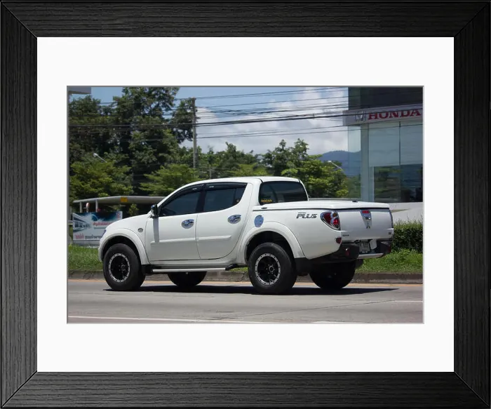 Framed Print : CHIANG MAI, THAILAND - JULY 27 2017: Private car Framed Print : CHIANG MAI, THAILAND - JULY 27 2017: Private car