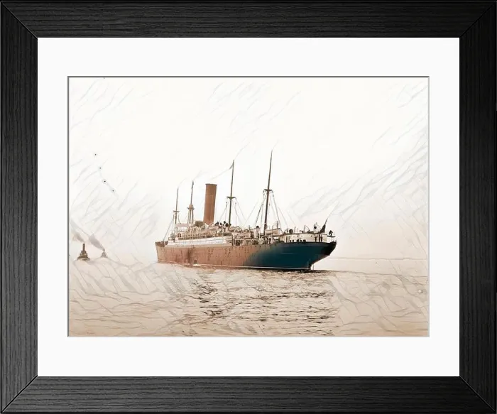 Framed Print : Saxonia, Cunard Line, Saxonia (Steamship), Cunard line, Ships, Boat & ship companies, 188. Reimagined Framed Print : Saxonia, Cunard Line, Saxonia (Steamship), Cunard line, Ships, Boat & ship companies, 188. Reimagined