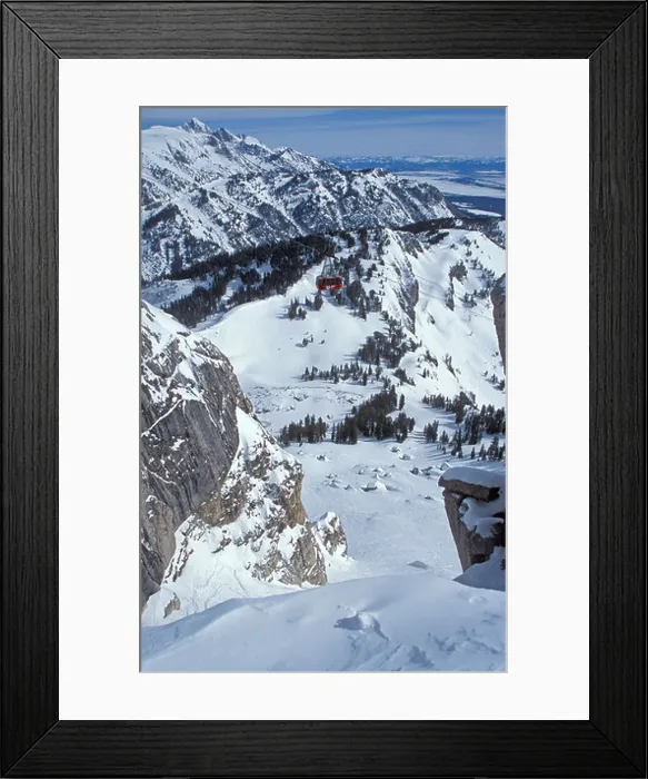 Framed Print : General view of Corbet's Couloir in Jackson Hole Wyoming USA Framed Print : General view of Corbet's Couloir in Jackson Hole Wyoming USA