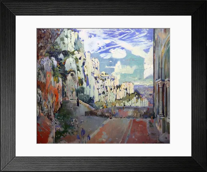 Framed Print : Path to the holy cave. Montserrat Framed Print : Path to the holy cave. Montserrat