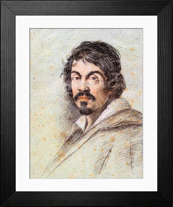 Framed Print : Portrait of the artist Caravaggio, painting, c. 1621 by Ottavio Leoni Framed Print : Portrait of the artist Caravaggio, painting, c. 1621 by Ottavio Leoni