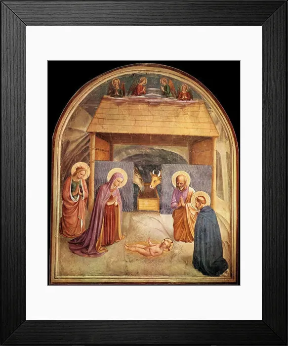 Framed Print : English: Nativity (Cell 5). between 1440 and 1441. Fra Angelico - Nativity (Cell 5) - WGA00539 Framed Print : English: Nativity (Cell 5). between 1440 and 1441. Fra Angelico - Nativity (Cell 5) - WGA00539