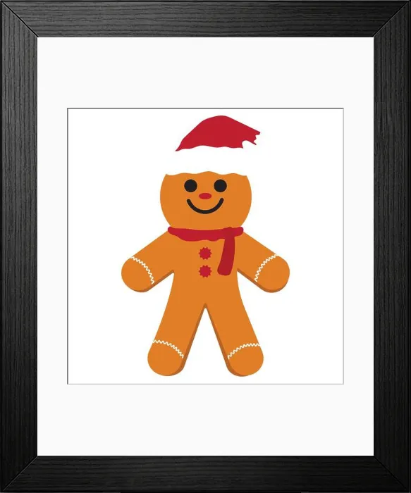 Framed Print : gingerbread man isolated on white, Cute Christmas ginger breadman, sweet gingerbread man Framed Print : gingerbread man isolated on white, Cute Christmas ginger breadman, sweet gingerbread man