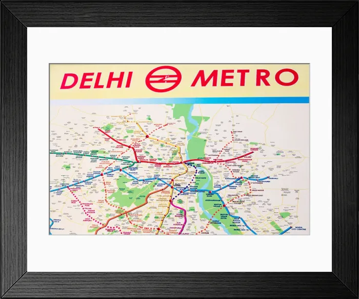 Framed Print : The Delhi Metro, India Framed Print : The Delhi Metro, India