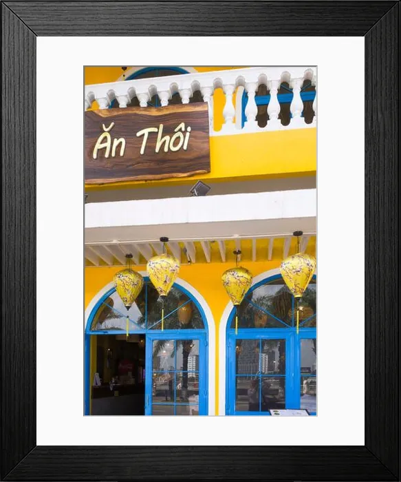 Framed Print : Vietnam, Da Nang, An Thoi, restaurant Framed Print : Vietnam, Da Nang, An Thoi, restaurant