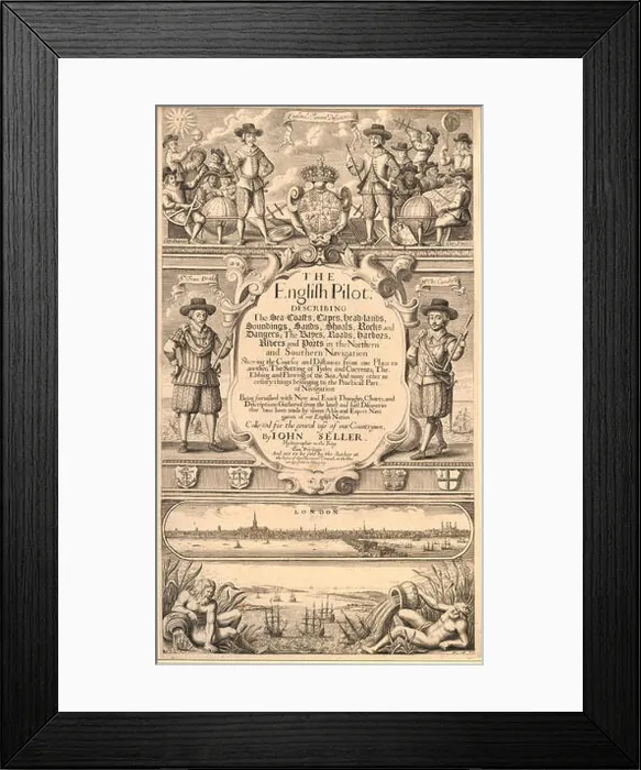 Framed Print : The English Pilot title page Framed Print : The English Pilot title page