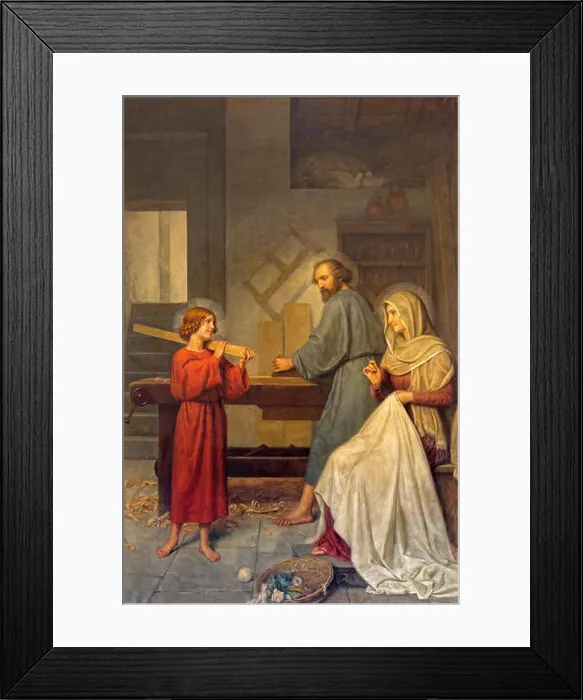 Framed Print : Rome - The painting of Holy Family by Angelo Zoffoli (1860-1910) in Basilica dei Santi Ambrogio e Carlo al Corso Framed Print : Rome - The painting of Holy Family by Angelo Zoffoli (1860-1910) in Basilica dei Santi Ambrogio e Carlo al Corso