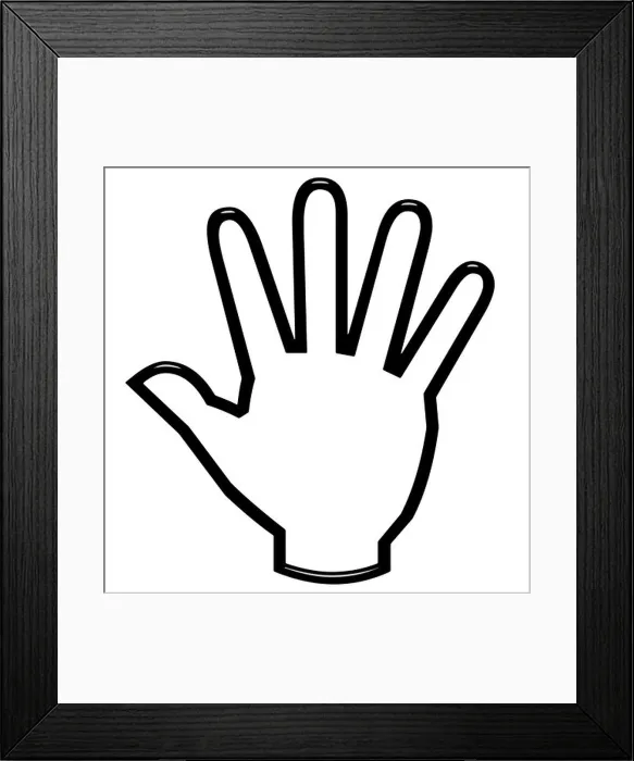 Framed Print : 3d open hand Framed Print : 3d open hand
