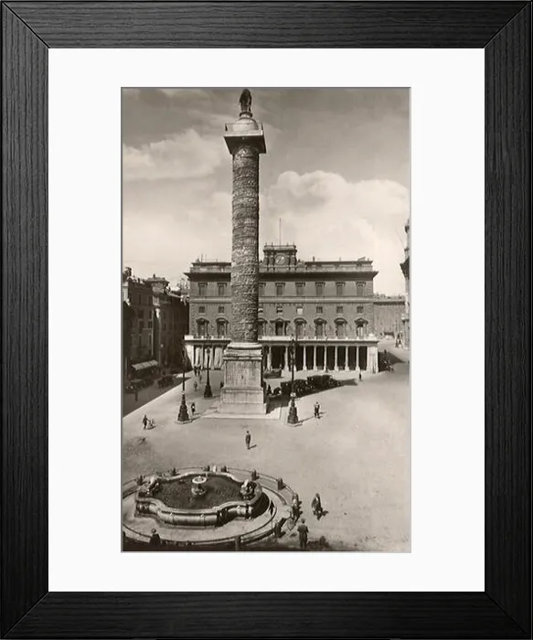 Framed Print : Column at Colonna Square. Rome. 1930 Framed Print : Column at Colonna Square. Rome. 1930