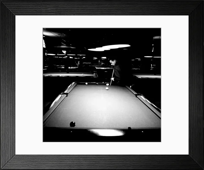 Framed Print : Night at the Pool Hall Framed Print : Night at the Pool Hall