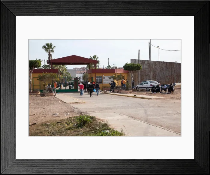 Framed Print : Centro de Estancia Temporal de Inmigrantes, centre for temporary immigrants, Melilla, Spain, north Africa Framed Print : Centro de Estancia Temporal de Inmigrantes, centre for temporary immigrants, Melilla, Spain, north Africa