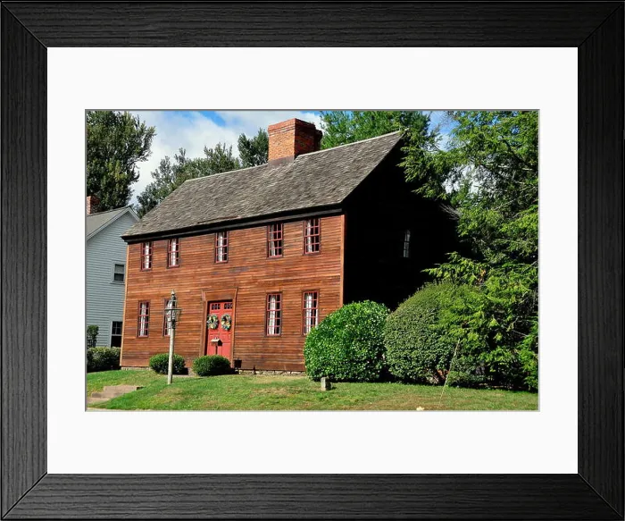 Framed Print : Wethersfield, Connecticut: Circa 1718 Captain Thomas Newsom House on Broad Street Framed Print : Wethersfield, Connecticut: Circa 1718 Captain Thomas Newsom House on Broad Street