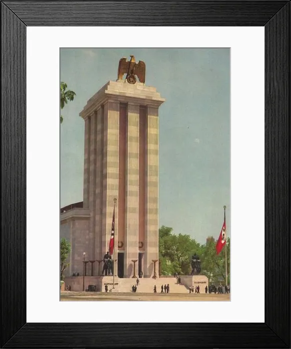 Framed Print : The German pavilion at the 1937 International Exhibition in Paris. Museum: PRIVATE COLLECTION Framed Print : The German pavilion at the 1937 International Exhibition in Paris. Museum: PRIVATE COLLECTION