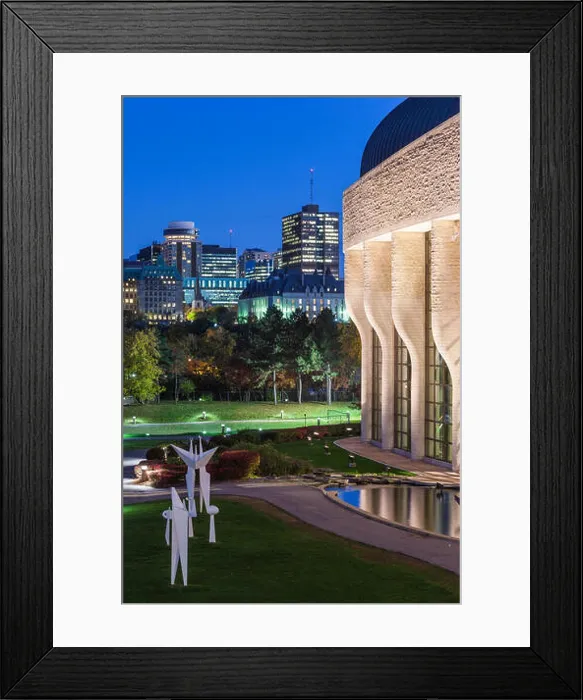 Framed Print : Canada, Quebec, Hull-Gatineau, Canadian Museum of Civilization, evening Framed Print : Canada, Quebec, Hull-Gatineau, Canadian Museum of Civilization, evening