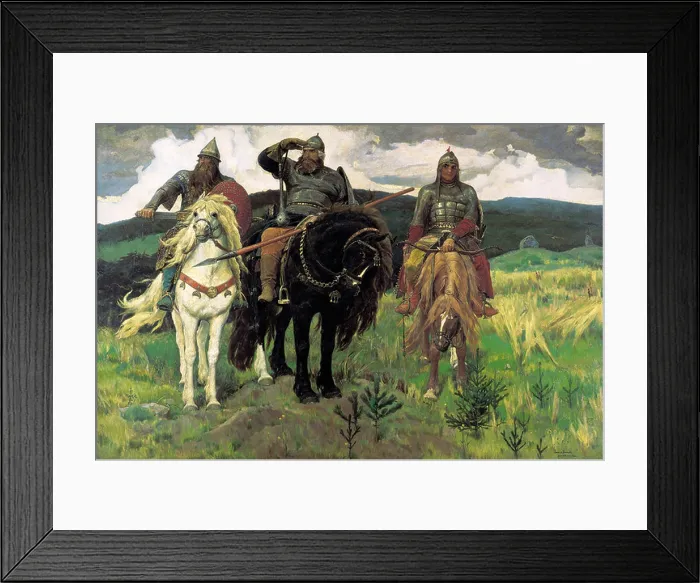 Framed Print : Bogatyrs, 1898 Framed Print : Bogatyrs, 1898