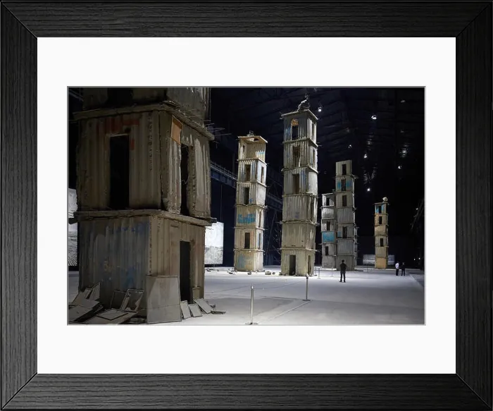Framed Print : The Seven Heavenly Palaces by Anselm Kiefer at the Art exposure at Pirelli Hangar Bicocca in Milan, Italy Framed Print : The Seven Heavenly Palaces by Anselm Kiefer at the Art exposure at Pirelli Hangar Bicocca in Milan, Italy